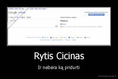 Rytis Cicinas - Ir nebėra ką pridurti