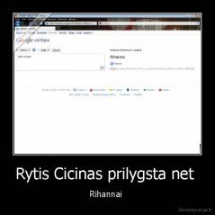 Rytis Cicinas prilygsta net  - Rihannai 