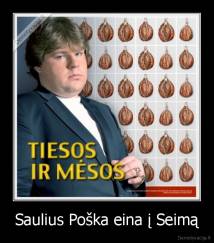 Saulius Poška eina į Seimą - 