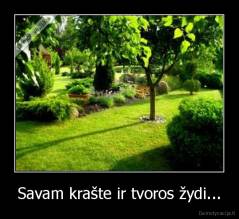 Savam krašte ir tvoros žydi... - 