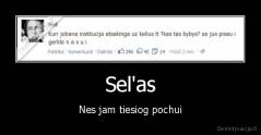 Sel'as - Nes jam tiesiog pochui