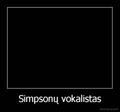 Simpsonų vokalistas - 