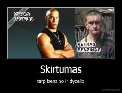 Skirtumas - tarp benzino ir dyzelio