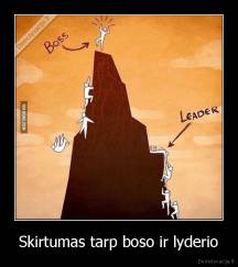 Skirtumas tarp boso ir lyderio - 