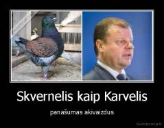 Skvernelis kaip Karvelis - panašumas akivaizdus