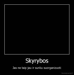 Skyrybos - Jas ne taip jau ir sunku suorganizuoti