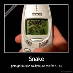 Snake - pats geriausias zaidimukas telefone. 