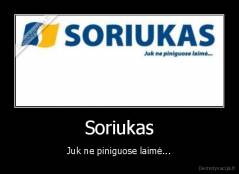 Soriukas - Juk ne piniguose laimė...