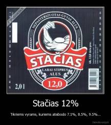 Stačias 12% - Tikriems vyrams, kuriems atsibodo 7.1%, 8.5%, 9.5%...