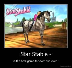 Star Stable - - is the best game for ever and ever !