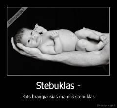 Stebuklas - - Pats brangiausias mamos stebuklas