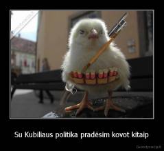 Su Kubiliaus politika pradėsim kovot kitaip - 