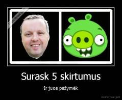 Surask 5 skirtumus - Ir juos pažymėk