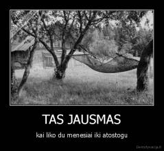 TAS JAUSMAS - kai liko du menesiai iki atostogu