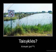 Taisyklės? - A mum po**i