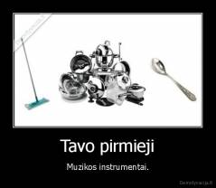 Tavo pirmieji - Muzikos instrumentai.