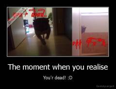 The moment when you realise - You'r dead! :D