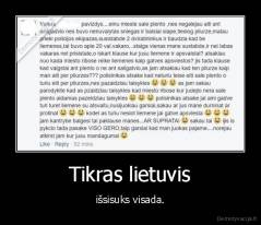 Tikras lietuvis - išsisuks visada.