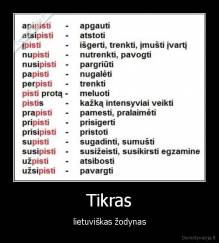 Tikras - lietuviškas žodynas