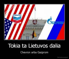 Tokia ta Lietuvos dalia - Chevron arba Gazprom