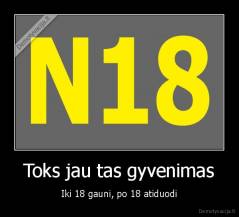 Toks jau tas gyvenimas - Iki 18 gauni, po 18 atiduodi