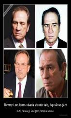 Tommy Lee Jones visada atrodo taip, lyg sūnus jam - būtų pasakęs, kad jam patinka anime.