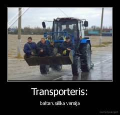 Transporteris: - baltarusiška versija