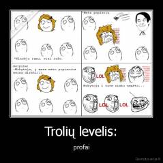 Trolių levelis: - profai