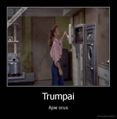 Trumpai - Apie orus