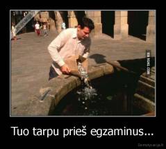 Tuo tarpu prieš egzaminus... - 