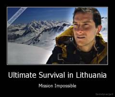 Ultimate Survival in Lithuania - Mission Impossible