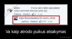 Va kaip atrodo puikus atsakymas - 