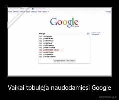 Vaikai tobulėja naudodamiesi Google - 