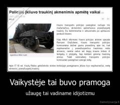 Vaikystėje tai buvo pramoga - užaugę tai vadiname idijotizmu