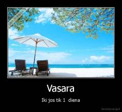 Vasara - Iki jos tik 1  diena