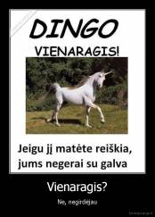 Vienaragis? - Ne, negirdėjau