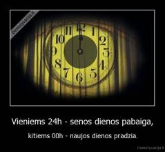 Vieniems 24h - senos dienos pabaiga, - kitiems 00h - naujos dienos pradzia.