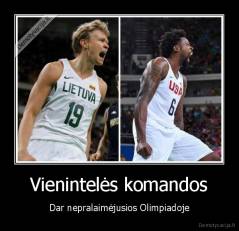 Vienintelės komandos - Dar nepralaimėjusios Olimpiadoje