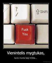 Vienintelis mygtukas, - kurio mums taip trūkta... 