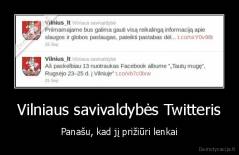 Vilniaus savivaldybės Twitteris - Panašu, kad jį prižiūri lenkai