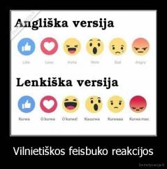 Vilnietiškos feisbuko reakcijos - 