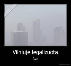 Vilniuje legalizuota - Žolė