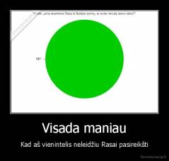 Visada maniau - Kad aš vienintelis neleidžiu Rasai pasireikšti