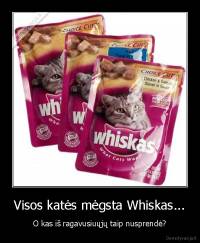 Visos katės mėgsta Whiskas... - O kas iš ragavusiuųjų taip nusprendė?