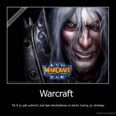 Warcraft  - Tik iš jo gali sužinoti, kad ilgai daužydamas su kardu tvartą, jis užsidegs