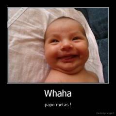 Whaha - papo metas !