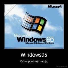 Windows95 - Viskas prasidėjo nuo jų