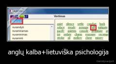 anglų kalba+lietuviška psichologija - 