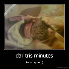 dar tris minutes - katino rytas :)