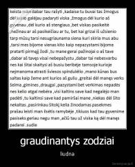 graudinantys zodziai - liudna